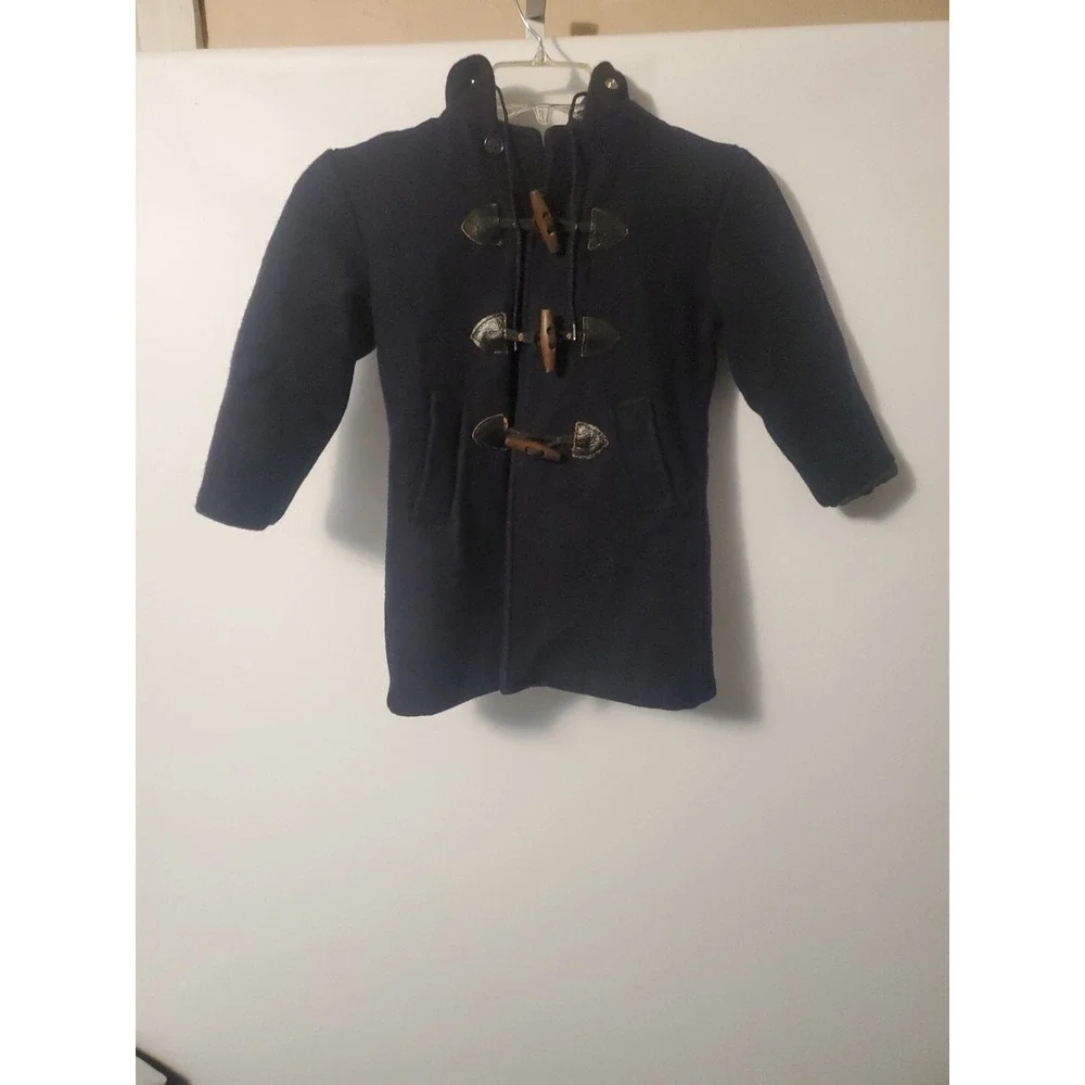 Carters Watch the Wear Girls Wool Coat Black Size 6 Zipper Button Up